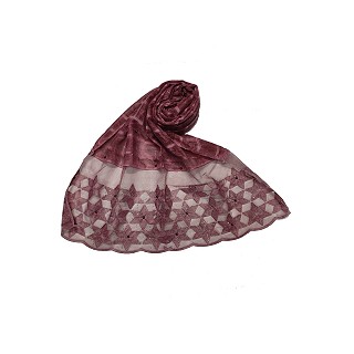  Diamonds and Moti Studded, Cotton Box Checkered  Scarf